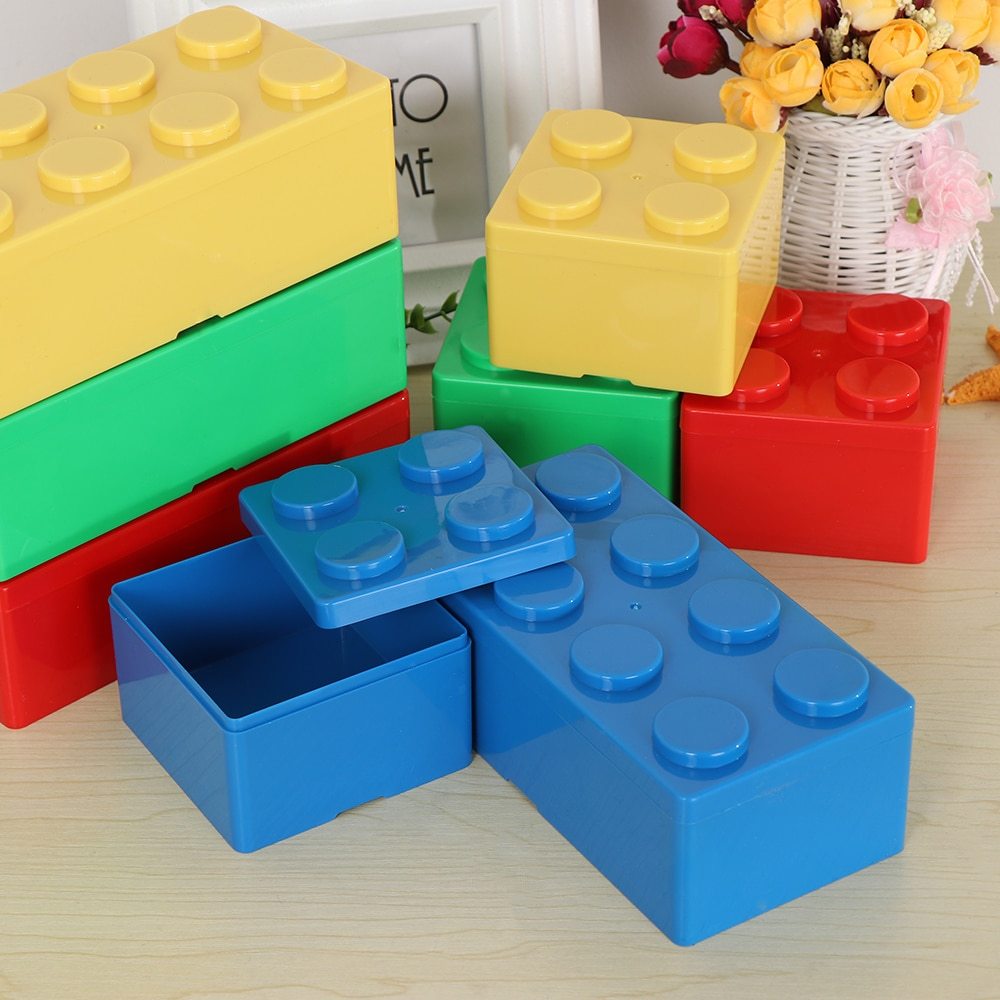 Coffres à jouets en forme de lego