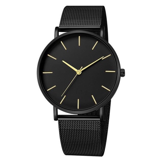Montre en or noir